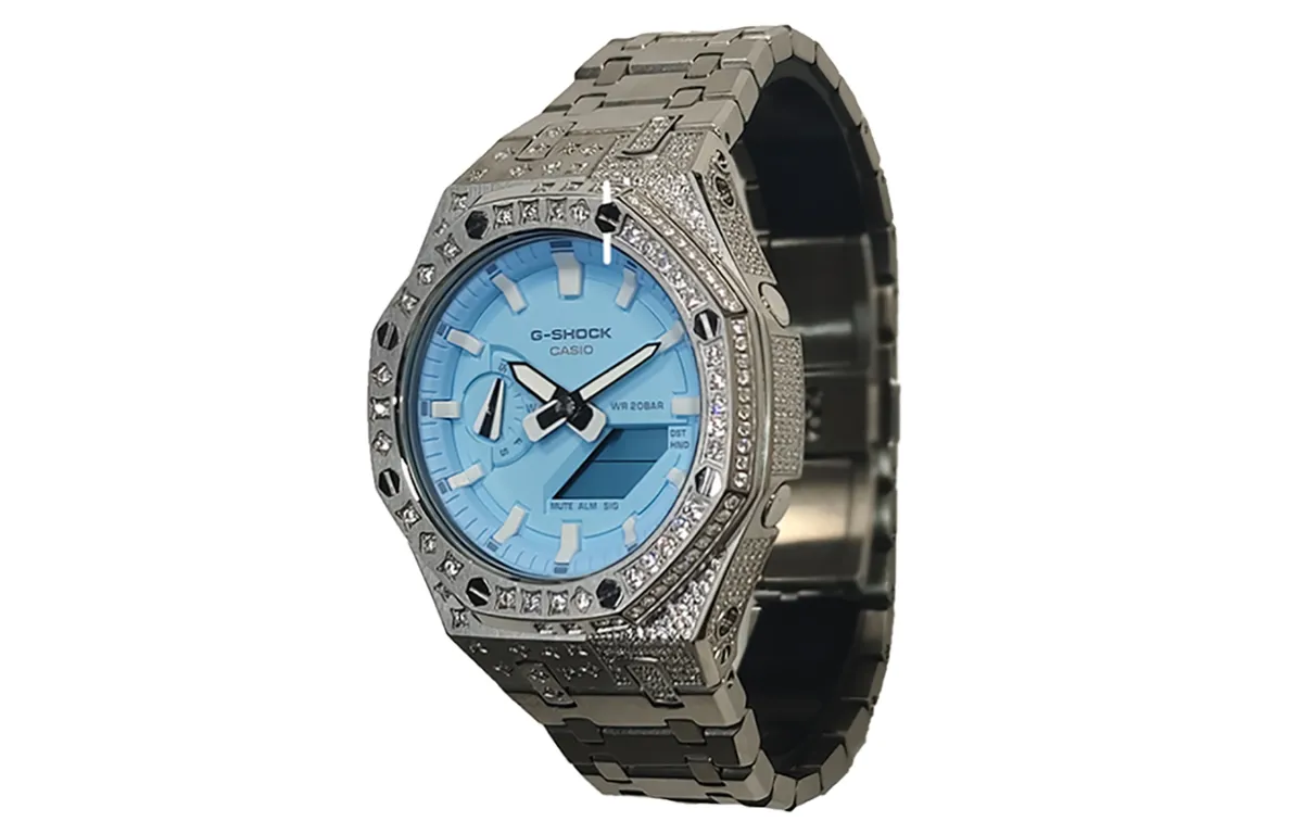 CASIO Men Liquid Crystal/Analog Dual Display Series Blue Watch