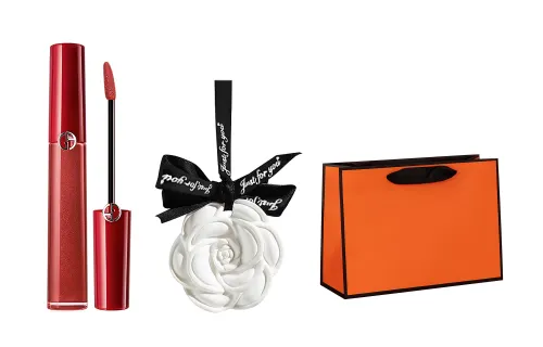 GIORGIO ARMANI Armani, matte makeup primer, set, nutritious lip gloss, diffuser, incense stone for professional use