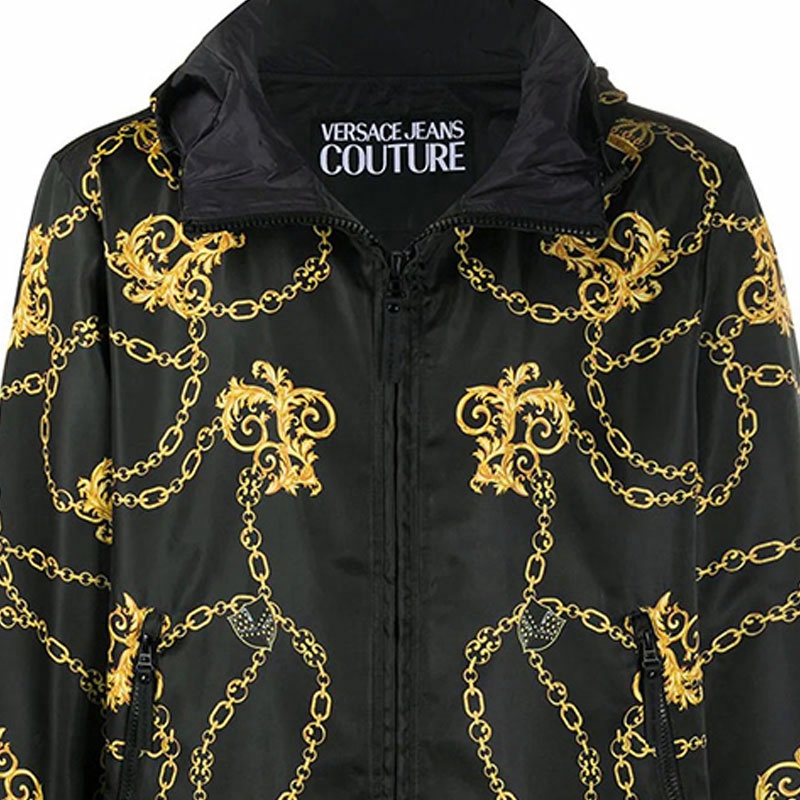 Мужская куртка Versace Jeans Couture (черная) — фото 5