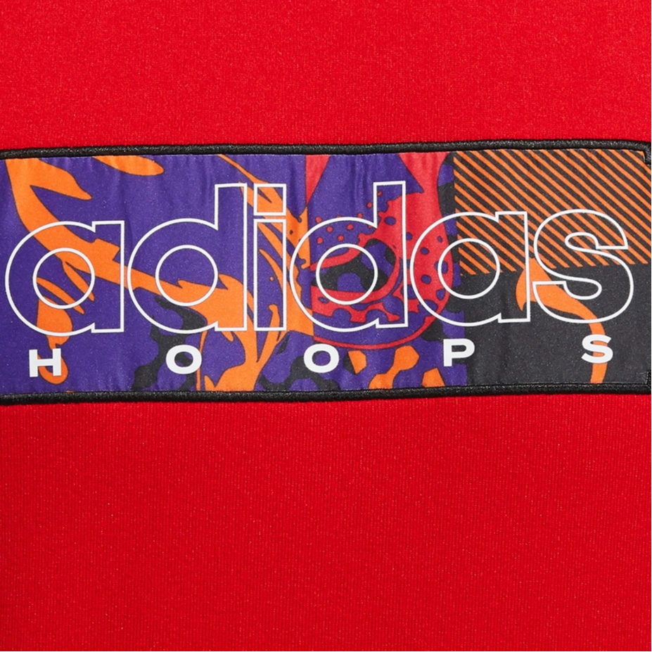 Мужская худи adidas Mic Gfx Crew (красная) — фото 6
