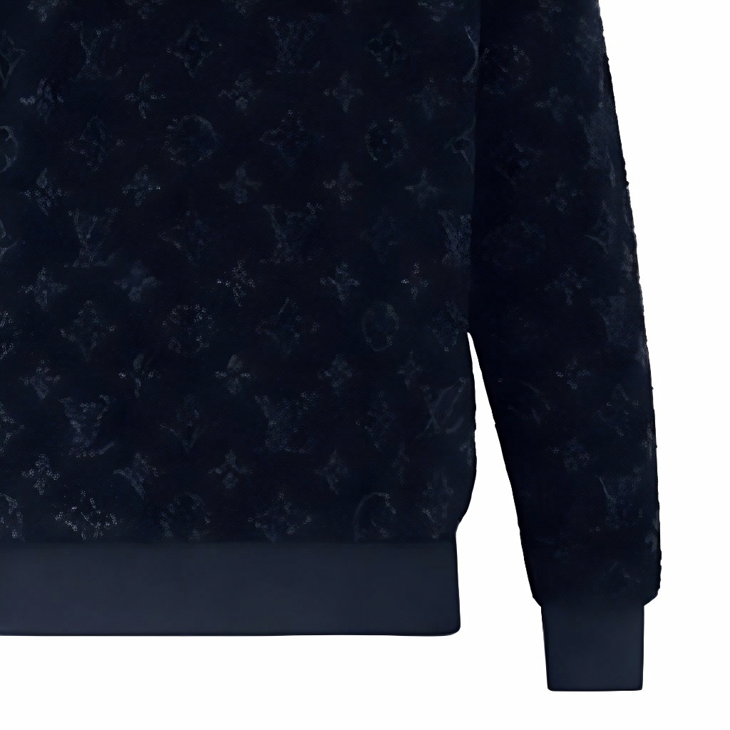 Мужская куртка Louis Vuitton Logo (темно-синяя) — фото 5