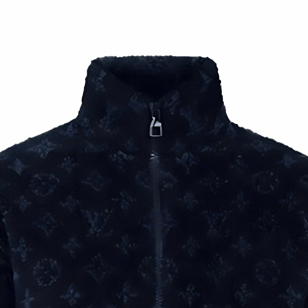 Мужская куртка Louis Vuitton Logo (темно-синяя) — фото 6