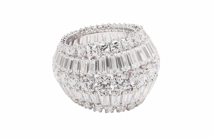 Женское кольцо Swarovski Hyperbola (белое)