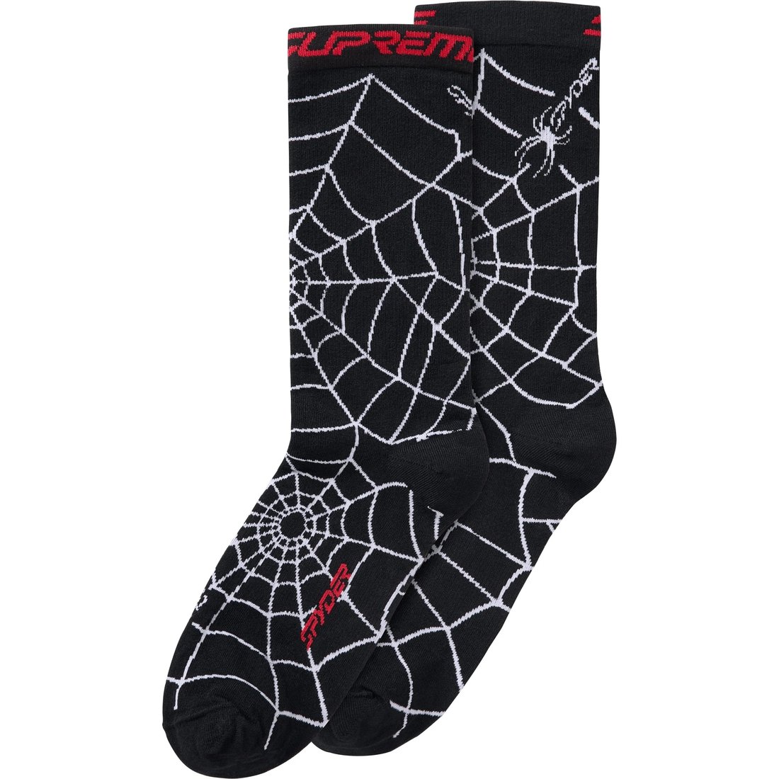 Supreme Spyder Crew Socks 1 Pack Black