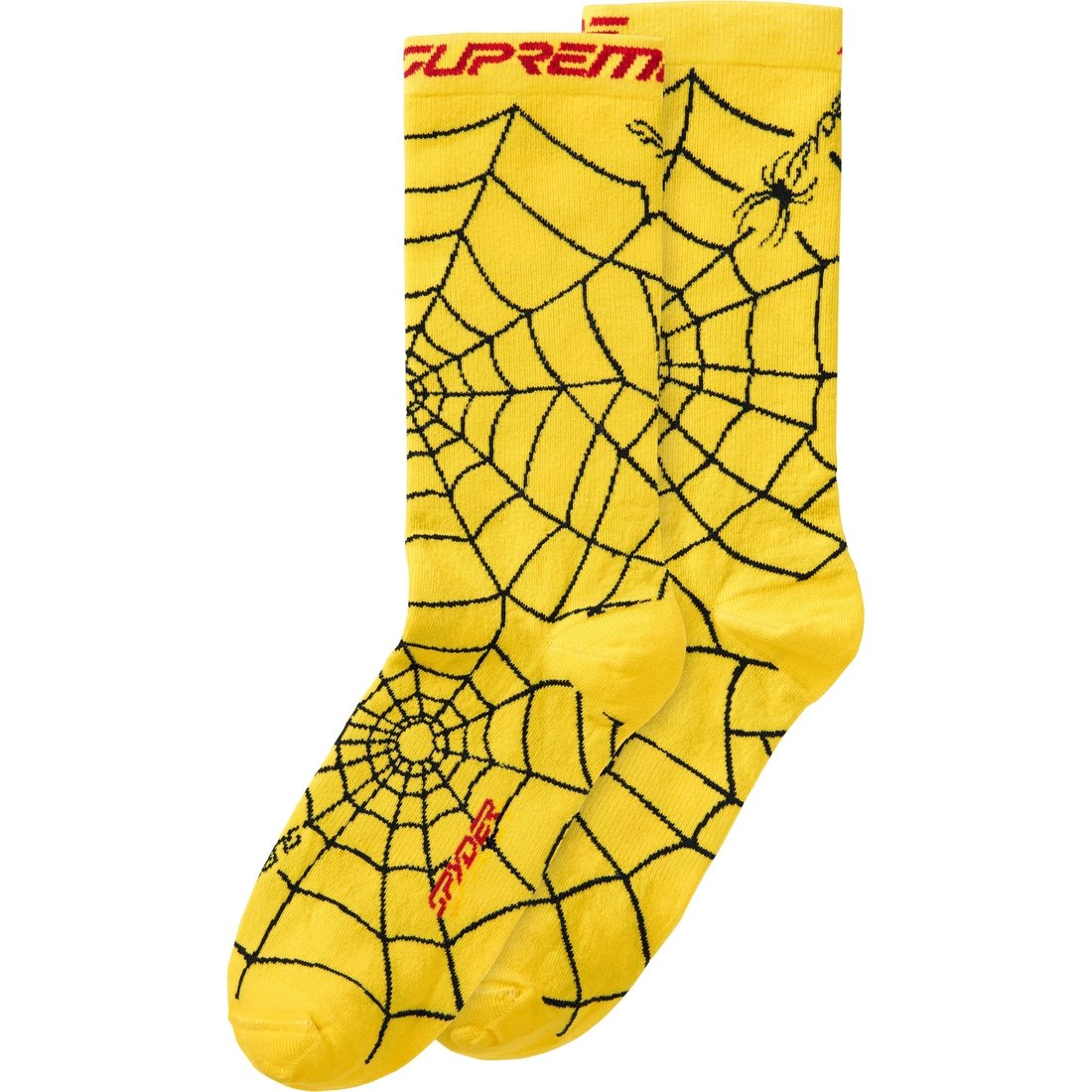 Supreme Spyder Crew Socks 1 Pack Black