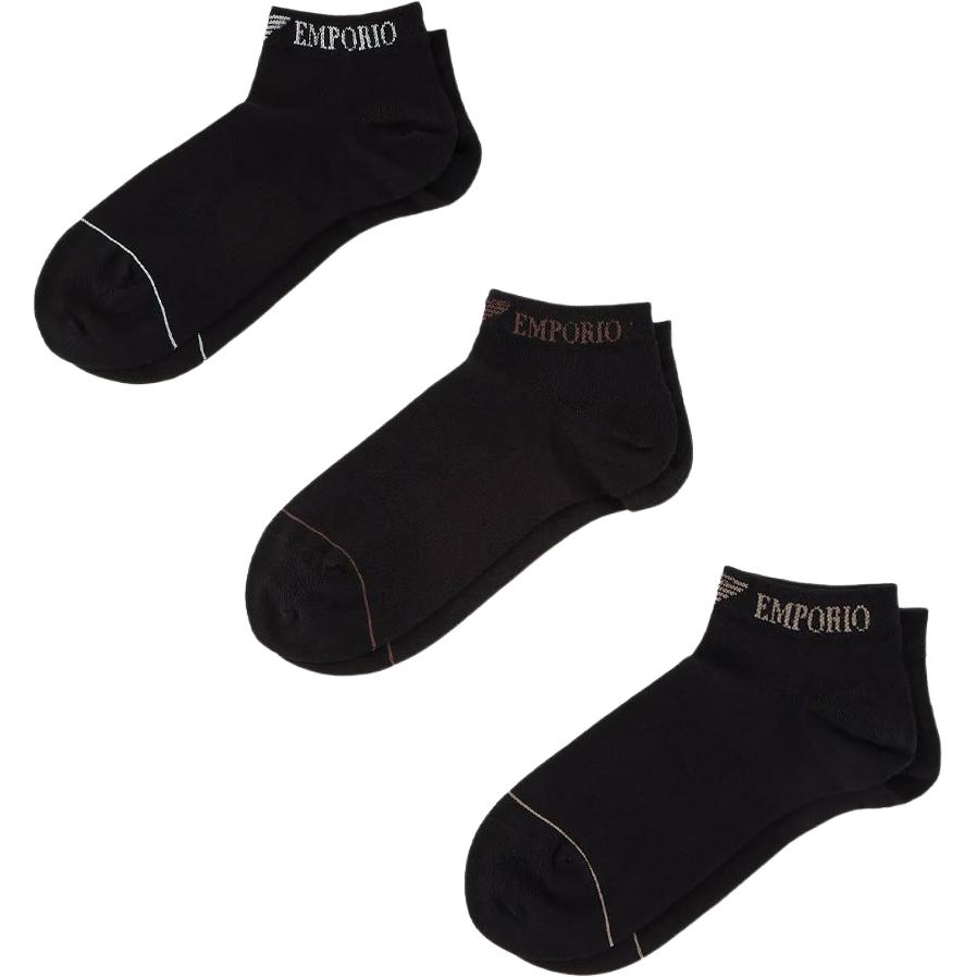 EMPORIO ARMANI Three Pack Socks With Logo