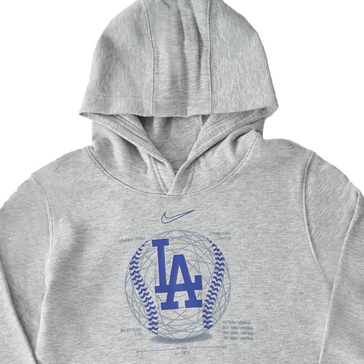 Худи Nike × MLB (серое) — фото 3