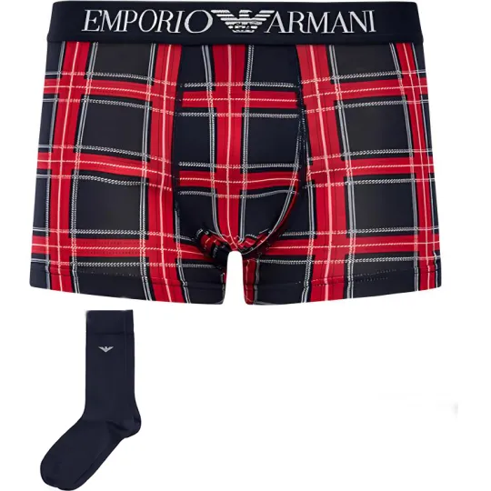 EMPORIO ARMANI Underwear Gift Box Men's 2 Pack Red Blue