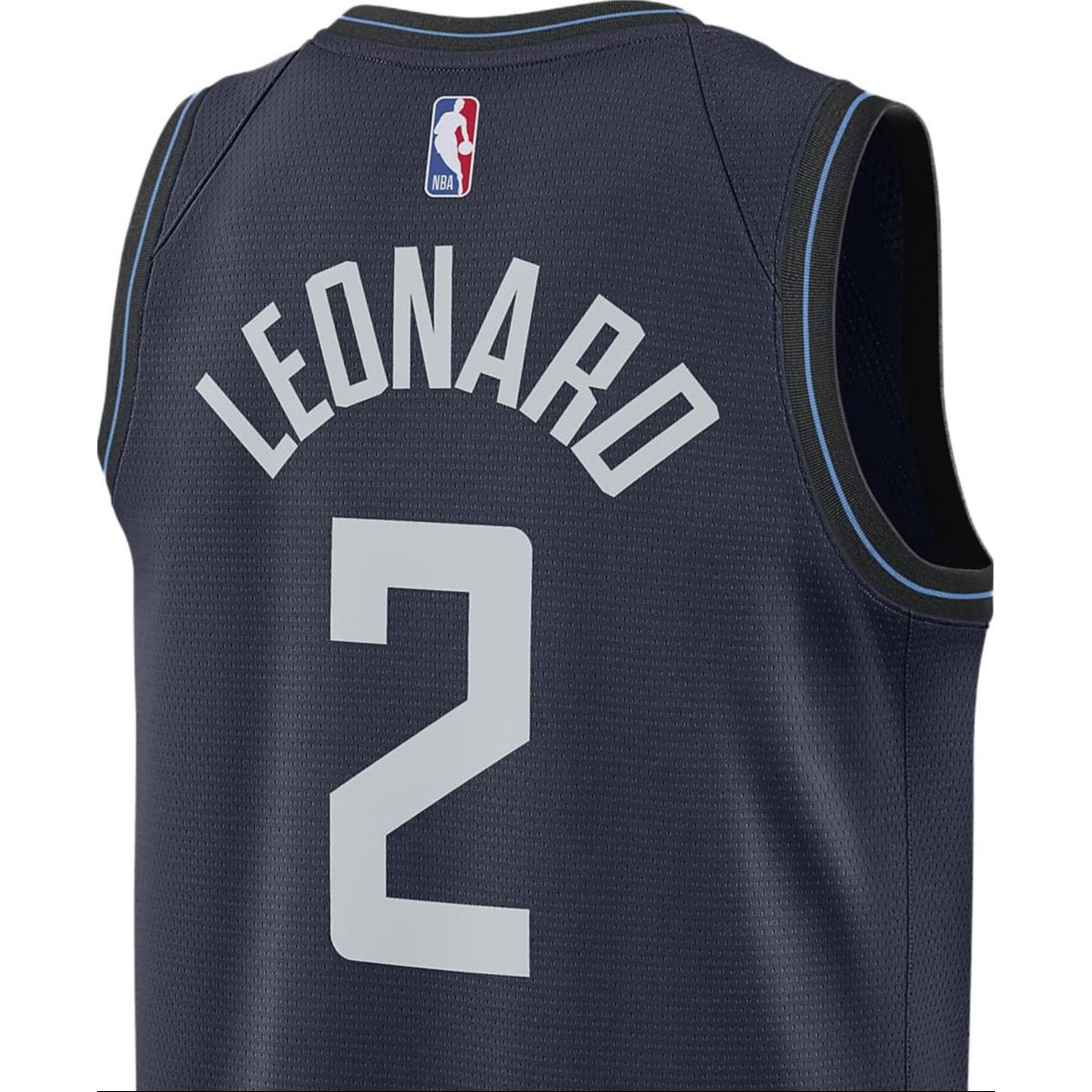 Nike Basketball Jersey City Edition 2023/24 Season, Los Angeles Clippers, Kawhi Leonard Size 2 Men’s Marine Blue