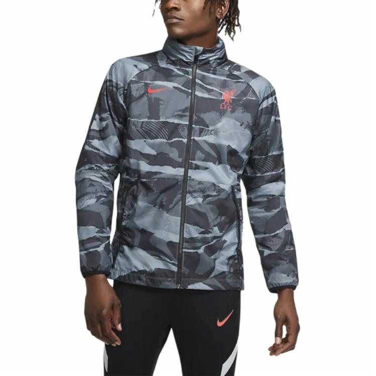 Мужская куртка Nike LFC M NK AWF LTE JKT (серая) — фото 3