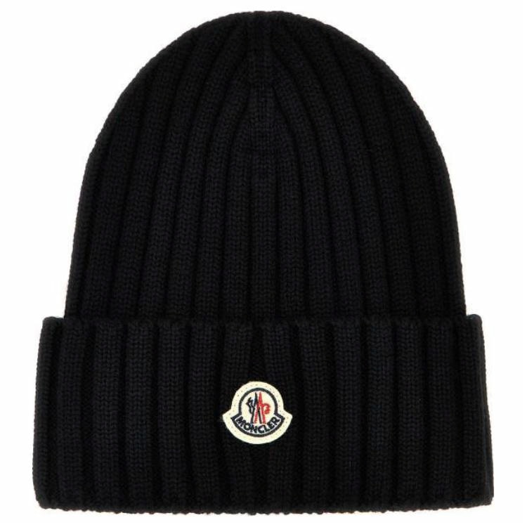 Женская сумка Moncler Wool Beanie Bag (черная)