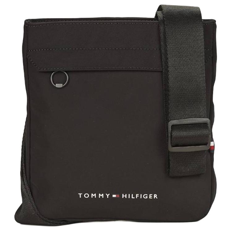 Tommy Hilfiger Recycled Polyester Crossbody Bag, Shoulder Bag Mini Men's Black