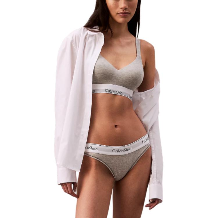 Женский спортивный бюстгальтер CALVIN KLEIN (серый)