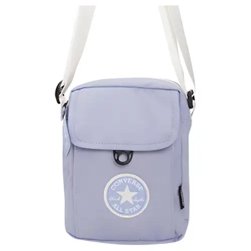 Converse Converse Crossbody2 lightweight patch zipper closure polyester (polyester fiber) shoulder bag regular women's light purple