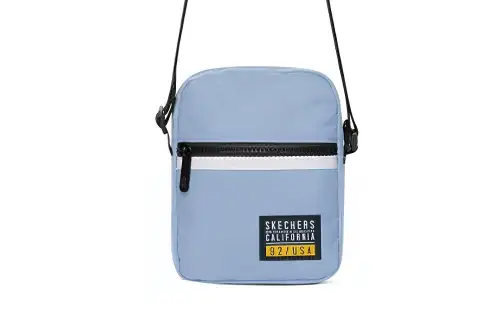 Skechers Fabric Crossbody Bag, Shoulder Bag Regular Unisex Melancholic Blue