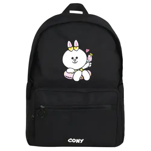 Li Ning LINE FRIENDS Summer Collaboration LINE FRIENDS Fabric Backpack Regular Unisex Black