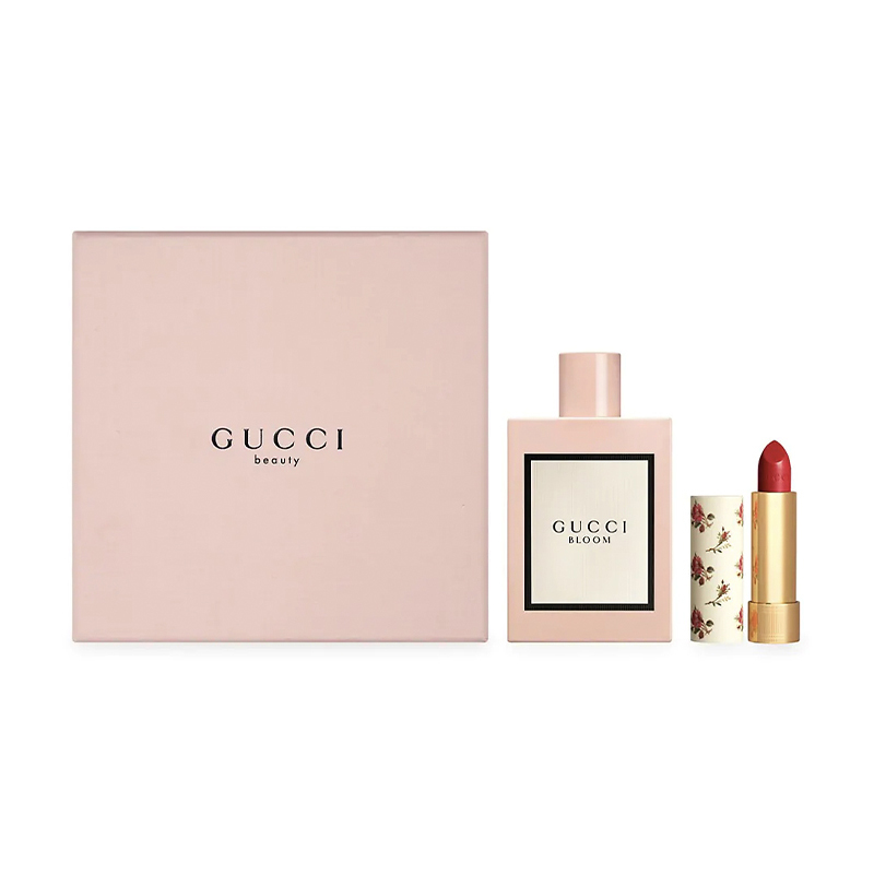 GUCCI Gucci, perfume, lipstick, gift box, floral set, floral print