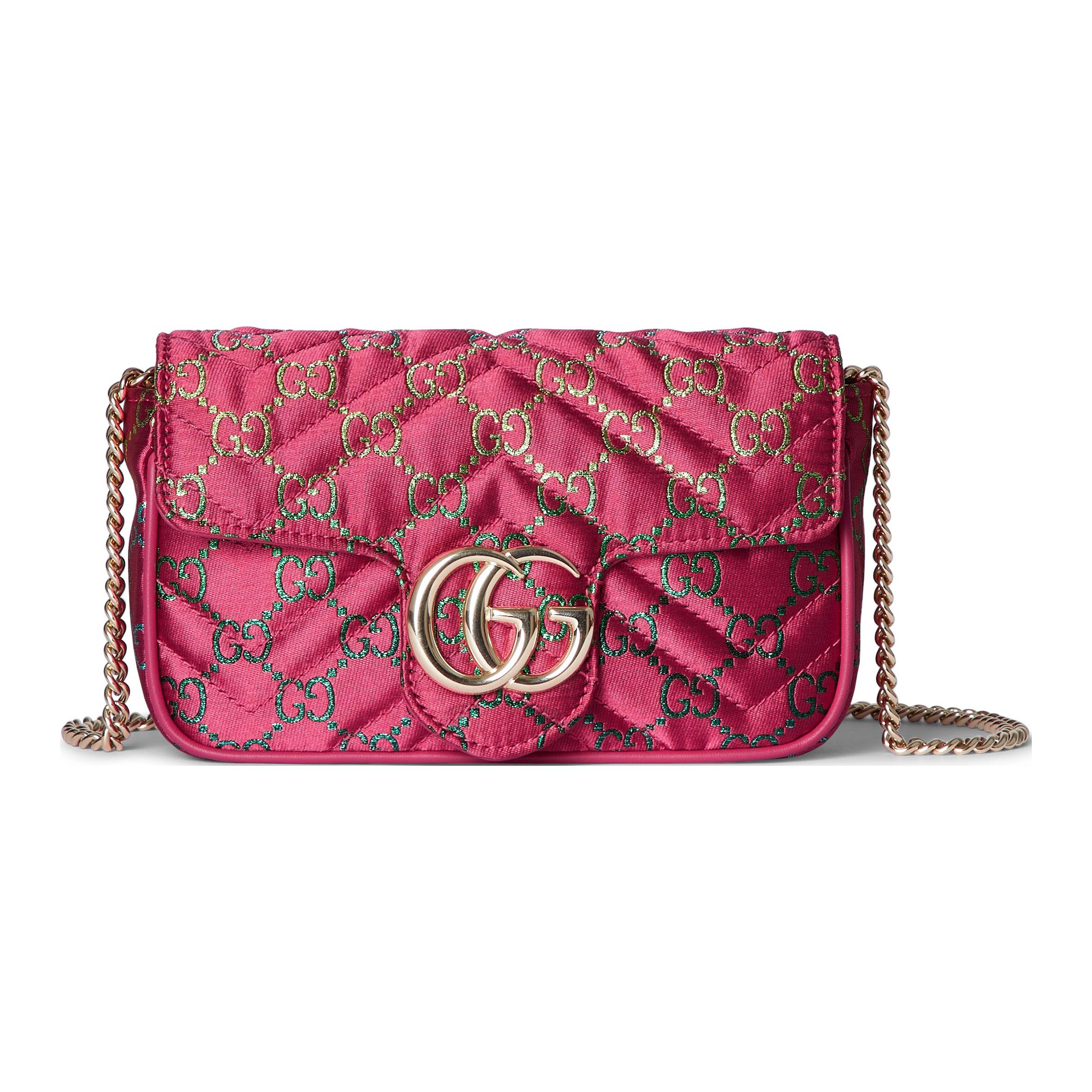 Женская сумка Gucci GG Marmont (розовая)