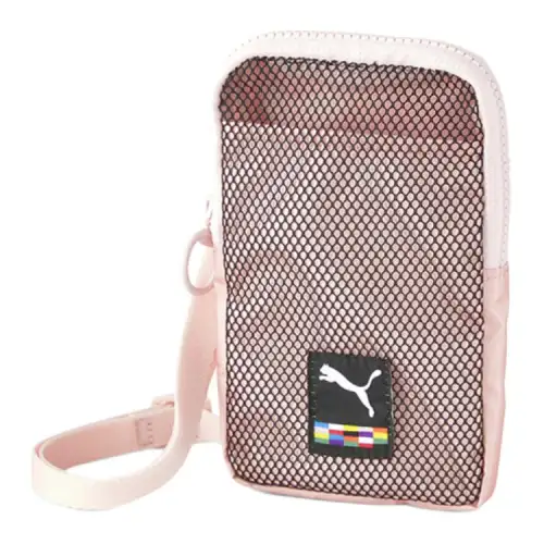 PUMA Polyester Shoulder Bag, Crossbody Bag With Cell Phone Pouch Regular Women's Pink