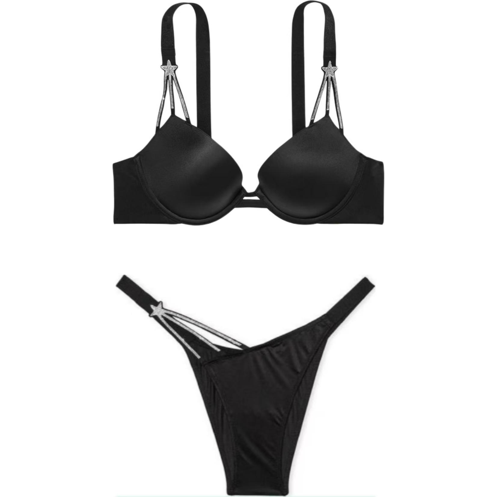 Женский комплект нижнего белья Victoria's Secret (черный)