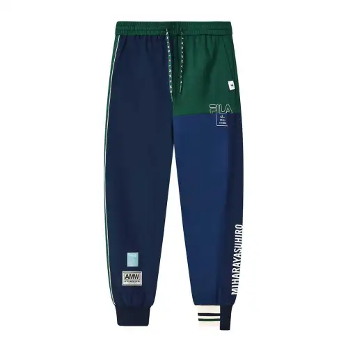 FILA x Maison Mihara Yasuhiro Knitted Sweatpants Men's Blue