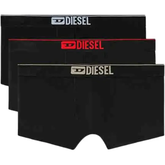 DIESEL Boxer Briefs Men's 3 Pack Black