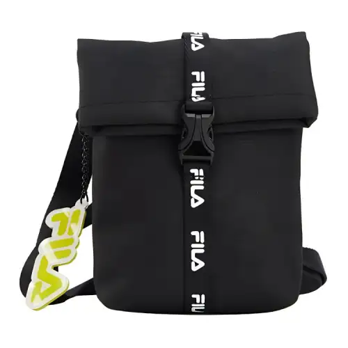 FILA FUSION Fabric Crossbody Bag, Shoulder Bag Regular Unisex Black