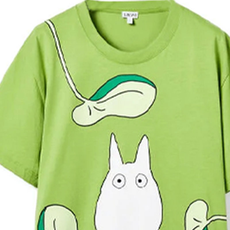 Женская футболка LOEWE x Totoro (зеленая) — фото 5