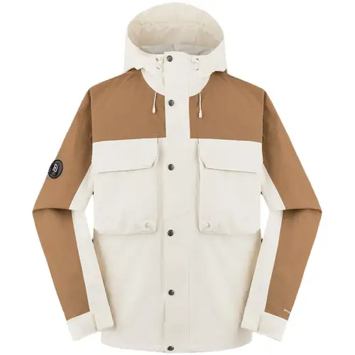 THE NORTH FACE Urban Exploration Windbreaker Jackets Men's Dune White/Latte Brown/95R Hooded Moderate