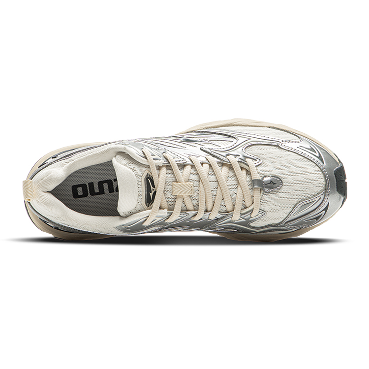 Mizuno FIYI V2 Trendy Low top Running Shoes Unisex Ecru Silver