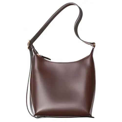 UNIQLO PU Leather Shoulder Bag, Crossbody Bag Regular Women's Dark Umber