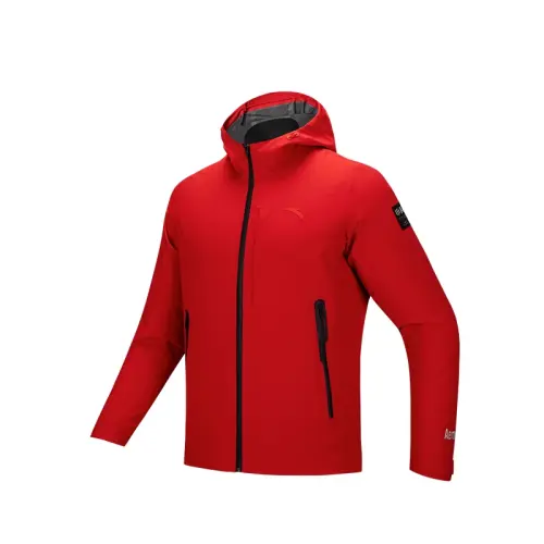 Anta Variety Training Collection Waterproof And Wear resistant Windbreaker Jacket Men's Classic Red