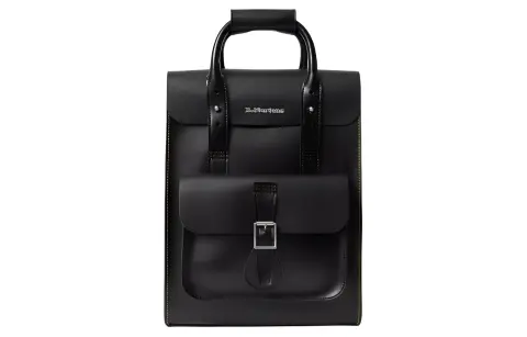 Dr.Martens Adjustable Strap Leather Backpack Regular Unisex Black