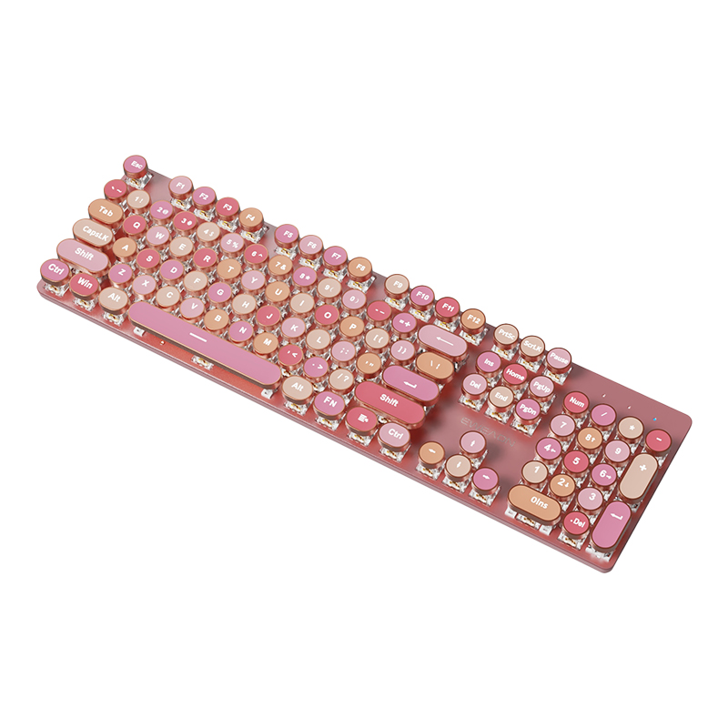 Pioneer V30 Wired/Wireless Bluetooth Connection, Blue and White Switches, 104 Keys, Gaming and Office Keyboard, Full N-Key Rollover, Hot-Swappable, High Aesthetic Value, Unisex, Compatible with Laptops, Desktops, Apple and Huawei Computers, Mechanical Key