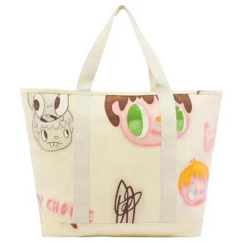 Vans Javier Calleja Canvas Handbag, Shoulder Bag Regular Unisex Beige Yellow