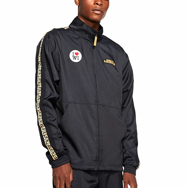 Мужская куртка Nike Giannis Coming to America (черная) — фото 3