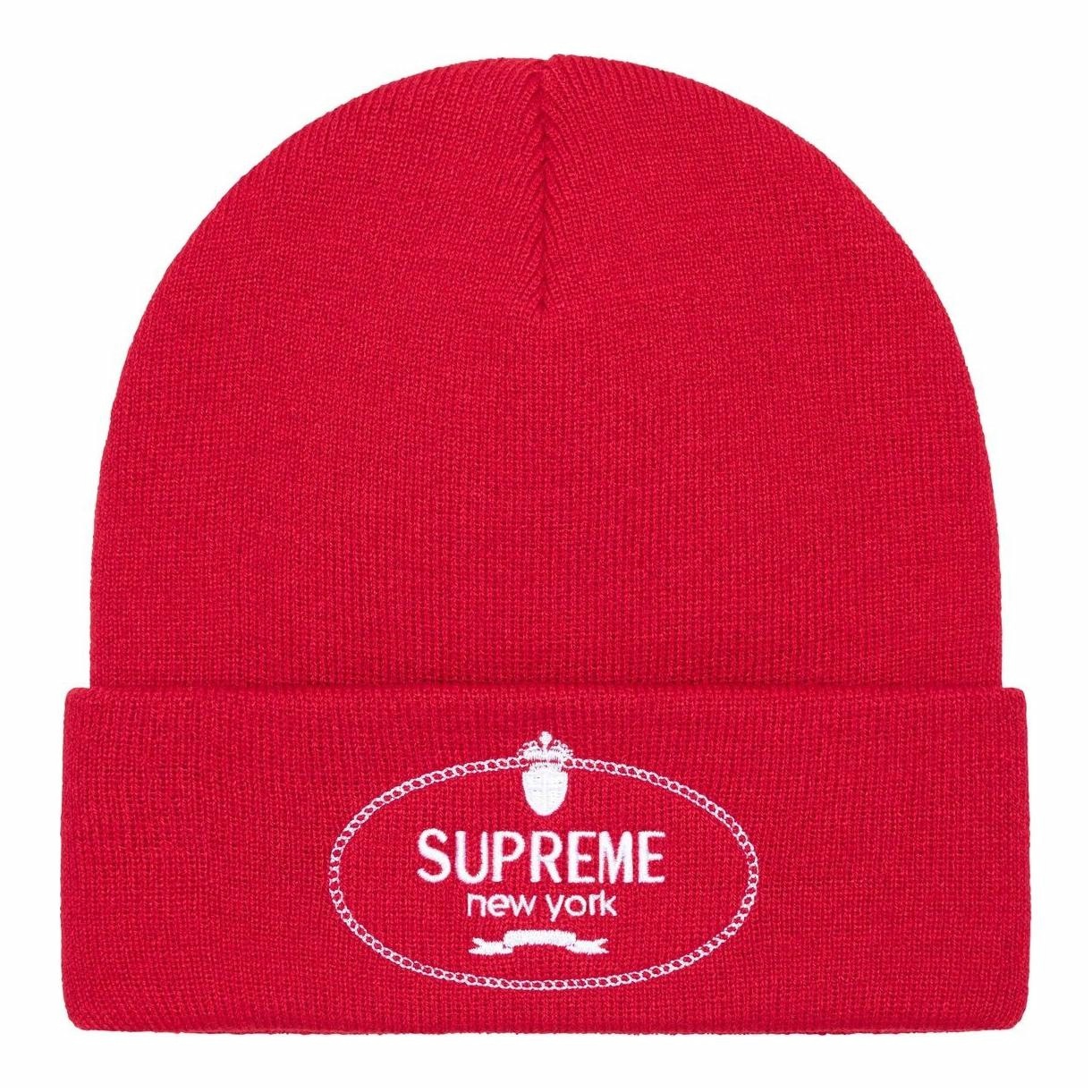 Шапка Supreme Supreme FW24 WEEK 18 Crest Beanie (коричневая)