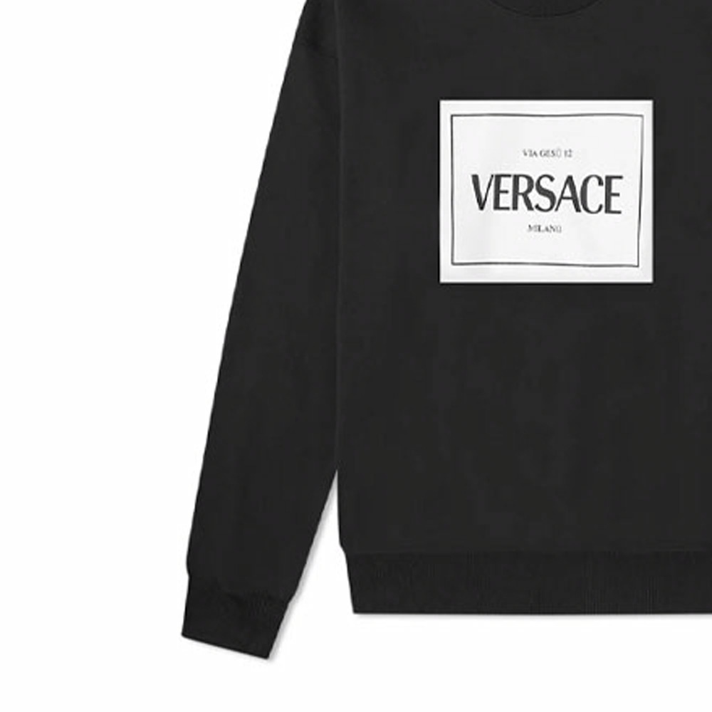 Мужское худи Versace / Box (черное) — фото 5
