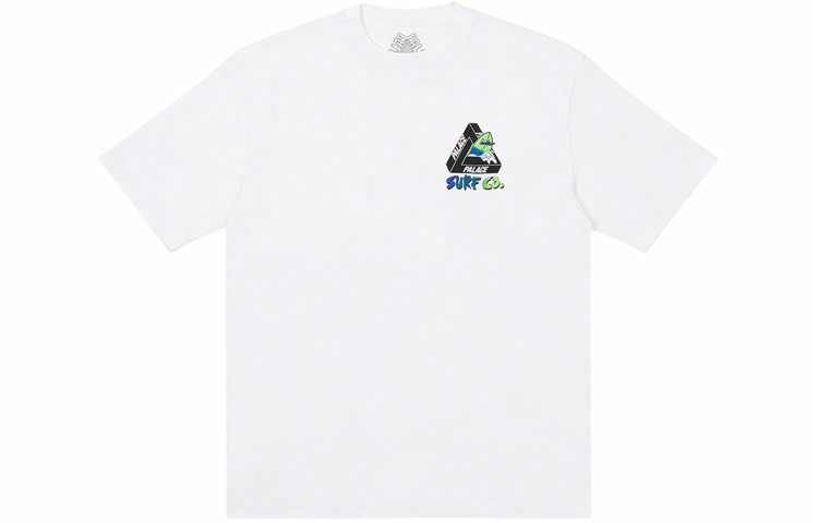 Футболка Palace SS22 Tri-Surf Co T-Shirt (белая) — фото 2