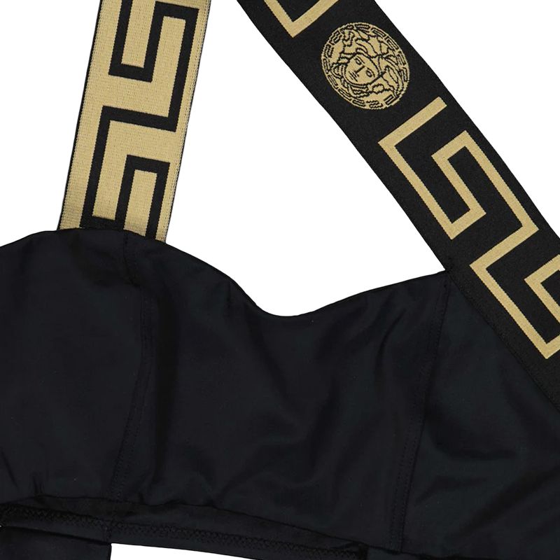 VERSACE Greca Border One Piece Swimsuit ‘Black’