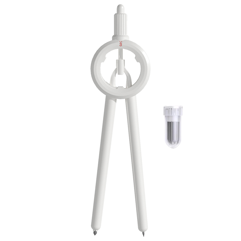 Wen Qianxun ruler and compass in one drawing tool, digital display, press and close the needle, compass, elementary school, junior high school and high school students measuring circle test, replaceable pencil refill
