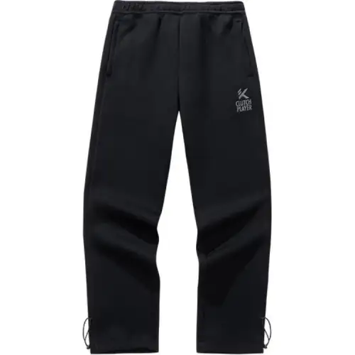 Anta Basketball Collection Knitted Sweatpants Men's Basic Black