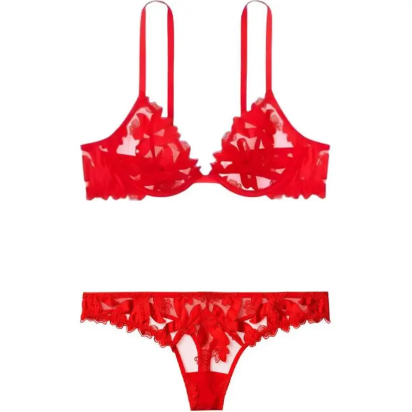 Victoria's Secret Underwear Set Women's Red