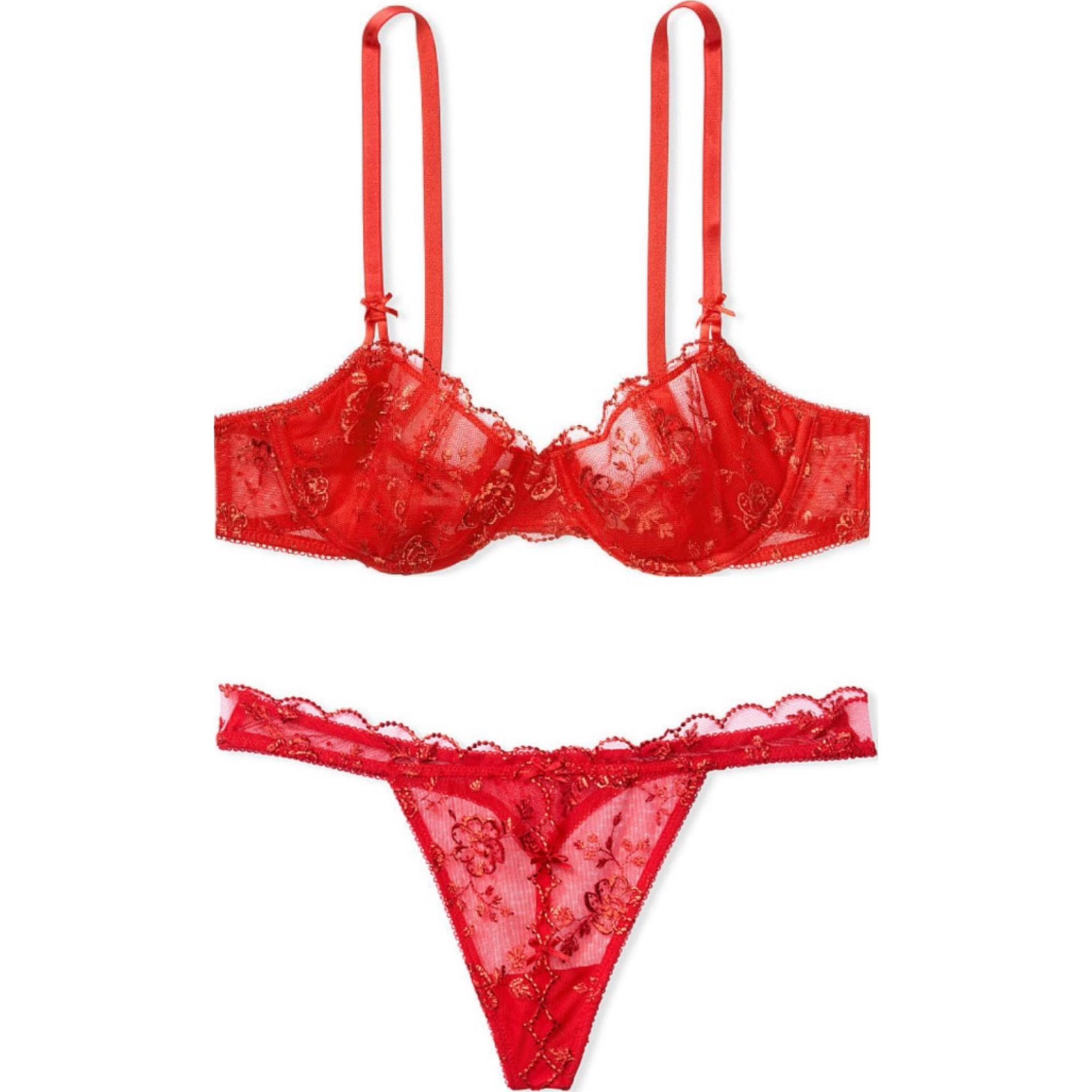 Женский комплект белья Victoria's Secret V (красный)