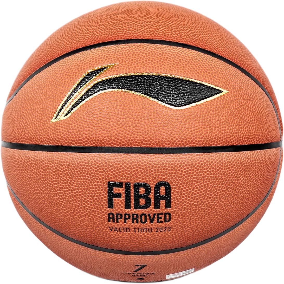 Li Ning Pu Basketball Orange Size 7 Ball Competition Unisex