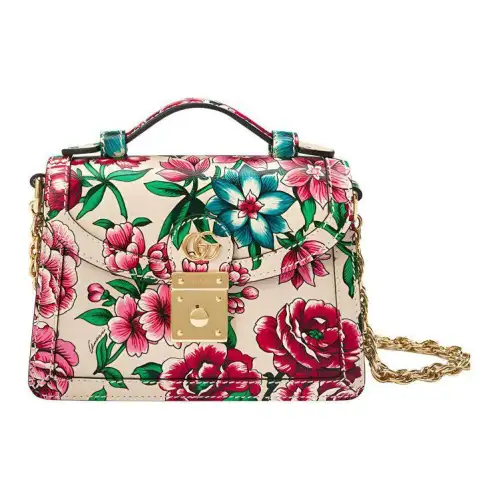 GUCCI Leather Portable Crossbody Bag, Shoulder Bag Mini Women's Multicolor