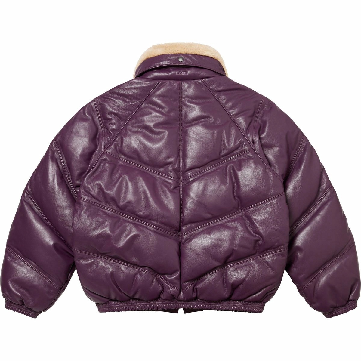 新品 Supreme Schott Down Puffer Jacket S Supreme x Schott Chevron Leather Down Puffer Jacket SUPFW 24301