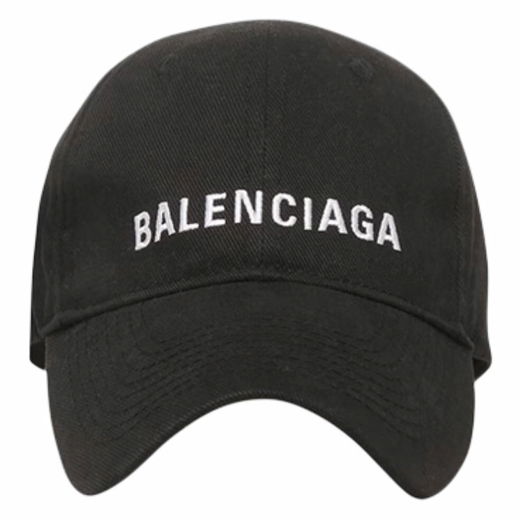 Бейсболка Balenciaga Logo (черная)