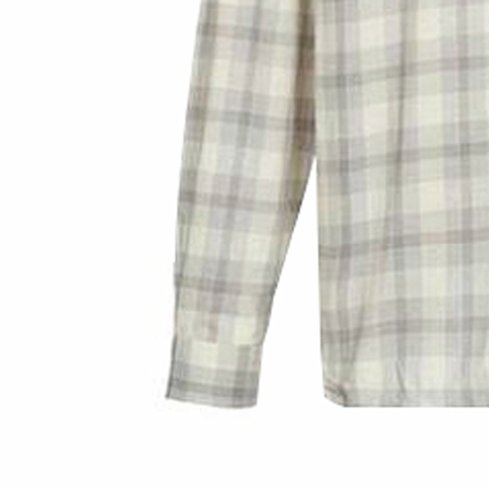 Мужская рубашка Burberry Checked Shirt (светло-серая) — фото 5