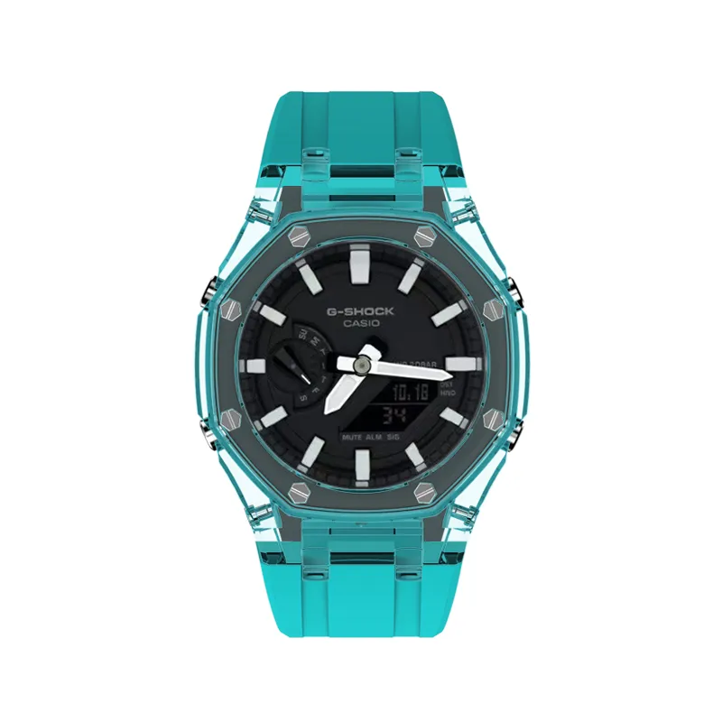 CASIO Custom Collection 200m Waterproof Electronic Movement Silicone Strap Watch Unisex Black Dial